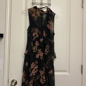 Who What Wear target floral maxi dress